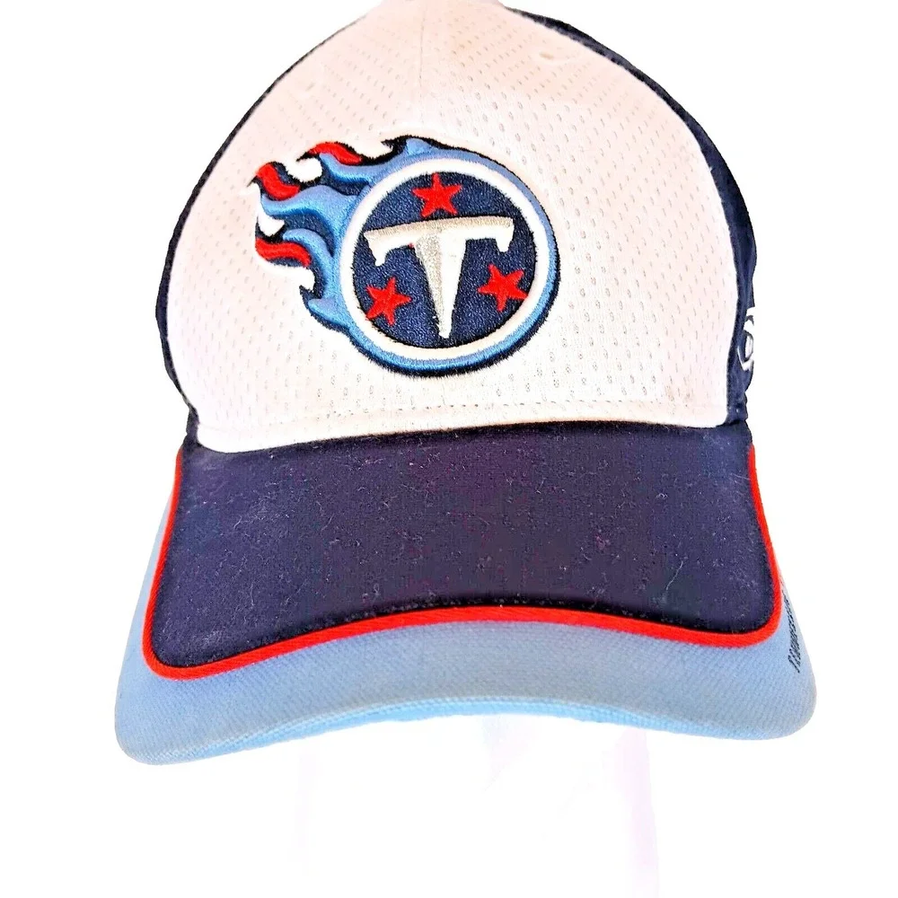 Reebok Tennessee Titans Flame NFL Equipment Cap Trucker Sports‎ Hook & Loop Hat